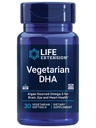 Extensión de vida Vegetariano DHA, Omega-3 de Algae para cognición, Mood &amp; Eye Health, Gluten-Free, Non-GMO, Vegan, 30 softgels