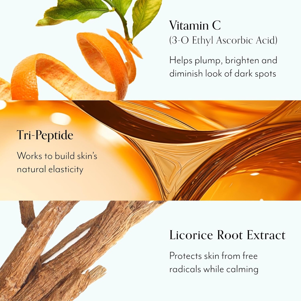Bliss Bright Idea Vitamina C Serum " Eye Cream Duo - Brillante e hidratante - Serum antienvejecimiento, reduce las líneas finas - Limpio, Vegano "