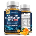 (2 Pack) Calcio Magnesio Zinc Gummies con vitamina D3, K2, B12 &amp; B6 para adultos, Azúcar Glycinate con Potasio Sea Moss Suplemento, Calcio Citrato para Bone Mood &amp; Sleep Support