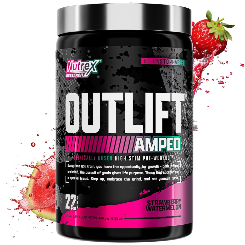 SUELDO MÁS INFORMADO Max Dosed HIGH STIM Pre Workout Powder 6G Citrulline, 3.2G Beta Alanine, Alpha GPC, CognatiQ, Extreme Energy, Massive Pumps, Electrolytes (Strawberry Watermelon, 22 Servimientos)