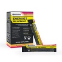 BODi Energize Pre Workout Powder - Beta-Alanine, Quercetin & Low-Dose Caffeine Formula for Enhanced Energy & Focus, Incrementar el Suplemento de Energía y Resistencia, Strawberry Lemonade Flavored, 20 Sticks