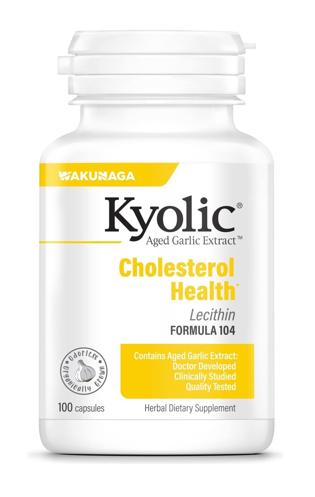 Extracto de ajo envejecido Kyolic Fórmula 104, Salud Colesteral