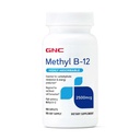 GNC Methyl B12 2500mcg Suplemento, Esencial para el metabolismo de carbohidratos y la producción de energía, 100 Servimientos