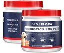 ActivHealth Digestive Enzymes and Probiotic for Pets (Dogs, Cats, Rabbits y Más, 125 mg, 120 porciones) de Geneflora para mascotas Pack de 2