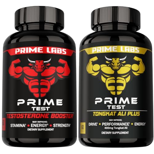 Booster de test de primera prueba de laboratorio (60 ct) + Tongkat Ali Plus (60 ct)