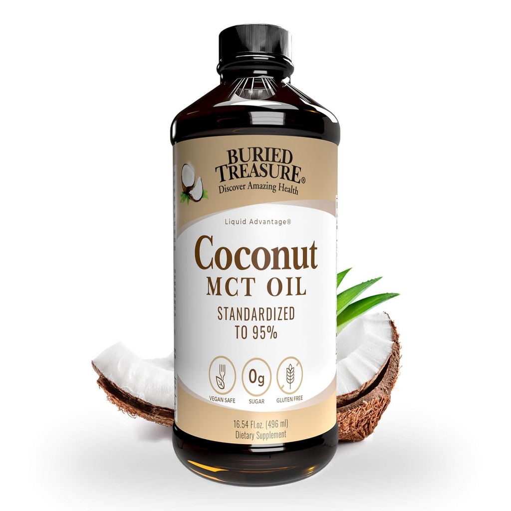 Tesoro enterrado MCT aceite de coco, 16.54 Fl Oz (Pack de 1)