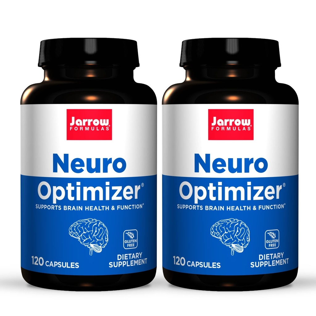 Jarrow Formulas Neuro Optimizador - 120 Capsules, Pack of 2 - Brain Health & Antioxidant Support - Incluye 7 Nutrientes Neuro - Gluten Free - 60 Total Servings