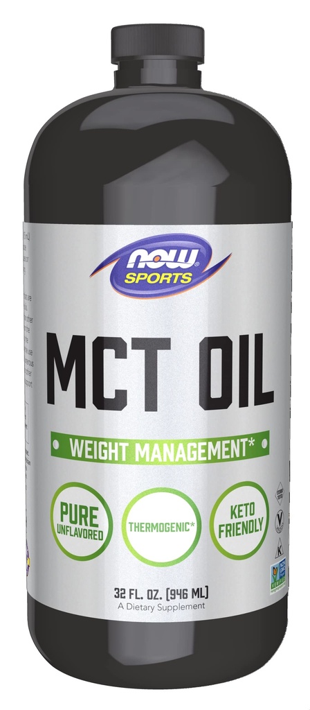 AHORA Foods Sports Nutrition, MCT (Medium-chain triglycerides) Oil 14 g, Weight Management, Liquid, 32-Ounce