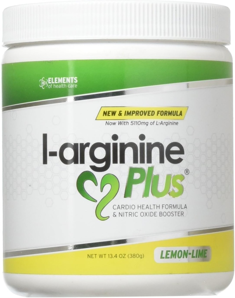 Limo de limón - Fórmula L-arginina para la presión sanguínea, colesterol y más energía. El suplemento #1 de salud cardíaca (13.4oz.)