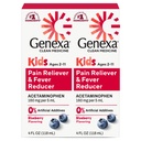 Genexa Acetaminofén limpio para niños ← Ingredientes preferidos por pediatra tóxico Dolor " Fever Reductor para niños TENIDO Dye Gratis, 0% Aditivos artificiales TENIDO Edades 2-11, Delicious Organic Blueberry Liquid, 4 fl oz