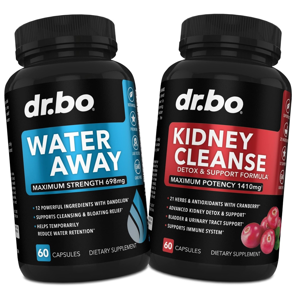 Pills de agua Diuretics for Water Retention - Kidney Cleanse Detox Support Supplement - Away Herbal Diuretic Supplements - Help Repair Kidneys, Bladder Control & Urinary Tract Health Renal Formula