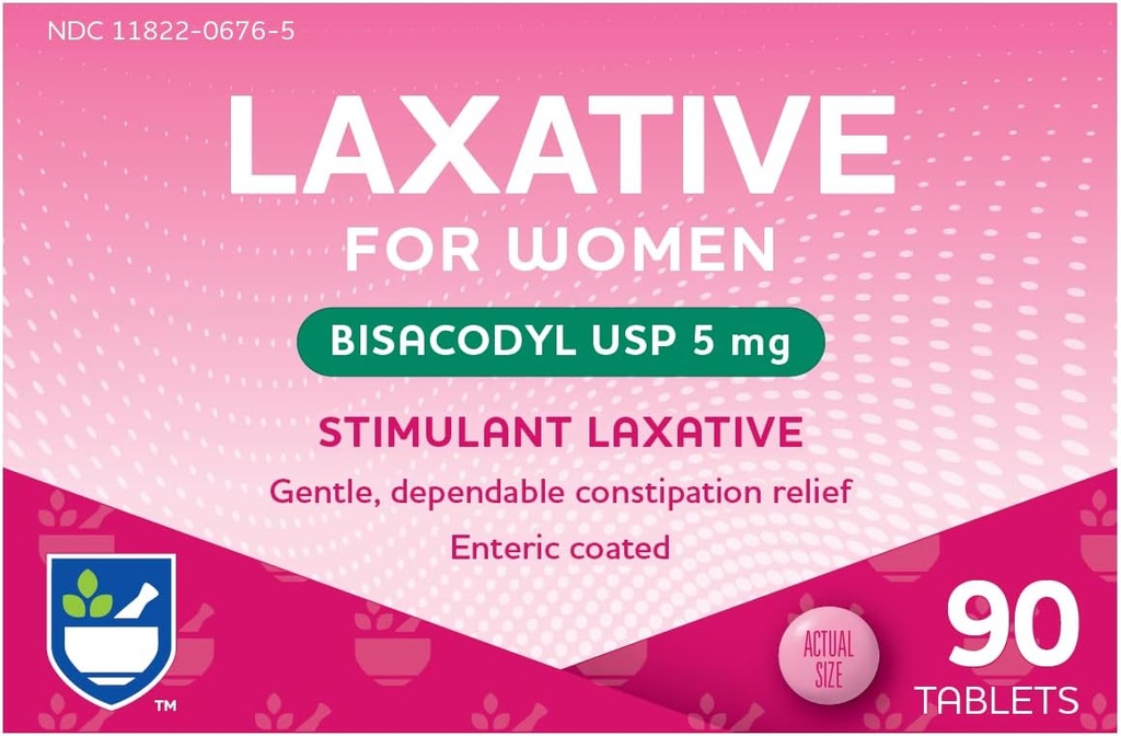 Rite Aid Stimulant Laxative Tablets, Bisacodyl USP, 5 mg - 90 Conde peru Constipation Relief ← Coated for Easy Swallowing ← Salud de las mujeres
