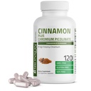 Bronson Cinnamon Plus Chromium Picolinate Suplemento, High Potency Chromium, Non-GMO, 120 Vegetarian Capsules
