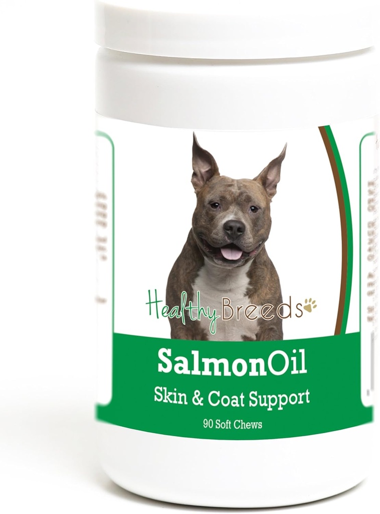 Saludable Breeds American Staffordshire Terrier Salmón Aceite Aceites suaves 90 Conde
