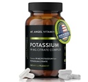 Mt. Angel Vitaminas - Suplemento de Potasio, 99 MG Complejo de Citrato de Potasio, 60 cápsulas