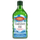 Carlson - Cod Liver Oil, 1100 mg Omega-3, Wild-Caught Norwegian Arctic Cod-Liver Oil, Sustentablemente Fuented Nordic Fish Oil Liquid, Unflavored, 500 ml (16.9 Fl Oz)
