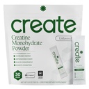 Create Single Serve Creatine Monohydrate Powder – 5g Creapure Creatine ¦ Redefining Strength, Energy & Recovery ← Sugar-Free, Vegan, Non-GMO ← Desarrollado, Ligeramente Endulzado, 0 Calories TEN 30 Packets