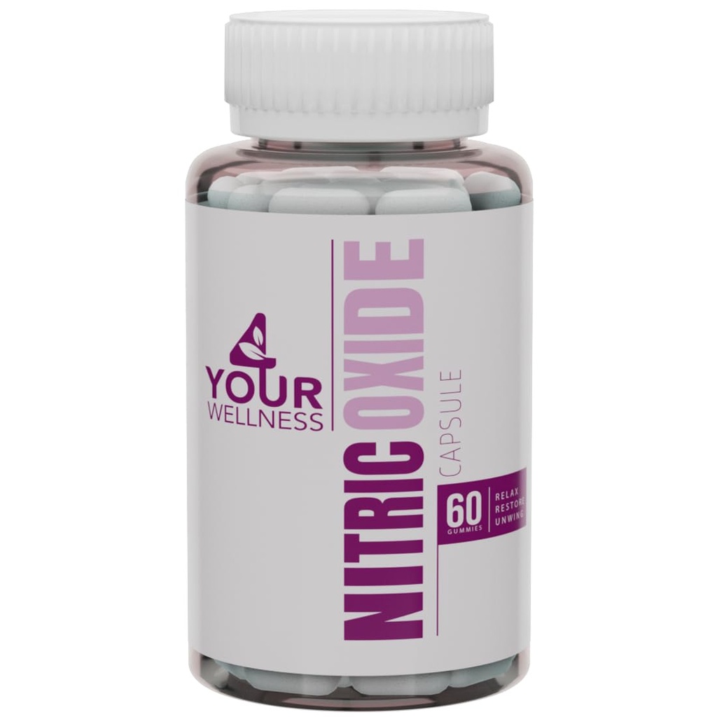 Nitric Oxide Suplemento, con L Arginine y L Citrulline Boosting Nitric Oxide Production, Blood Pressure, and Circulation, Gluten Free, Non-GMO, Kosher (60)