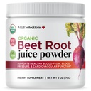100% Orgánica de Beet Root Juice Powder, más alta pureza y potencia, EE.UU. Grown, Superior Beet Drying Technology, Maximum Nitric Oxide Boost for Cardio Support and Athletic Performance