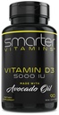 Más inteligente Vitamina D3 5000 UI en Avocado Oil 125mcg - 90 Mini Softgels