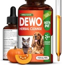 Cat &amp; Dog Herbal Broad Spectrum Cleanser – Liquidación líquida para cachorros " Kitten – Apoyo digestivo " Mejor absorción de la nutrición para animales domésticos – Wormwood, Pumpkin Seeds and Carrot in The Composition – 2 Oz