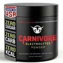 Polvo de hidratación Premium para Carnivore Dieta - Soporte de electrolito equilibrado, Zero Carb, Keto Friendly - Suplemento para la recuperación de energía óptima - 90 Servimientos (Desarmados)