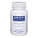 Pure Encapsulations Potassium (Citrate) - Essential Electrolyte Supplement to Support Nerve &amp; Muscle Function, Adrenals, Hormones, Heart Health & Energy* - Potassium Citrate Capsule - 90 Capsules