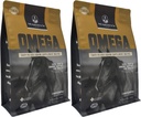 Omega Wafers de Majestad - Superior Horse/Equine Skin, Coat, e Immune Support Supplement - Omega 3, 6, 9, y Biotin (Regular, 2 Pack(120 Cuenta Total))
