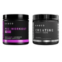 Kaged Pre Sport Pre Workout Powder Glacier Grape Creatine Monohydrate Micronized Powder Bundle, Energy &amp; Muscle Recovery Supplement Pack, 20 Servings Pre-Workout + 100 Servings Creatin