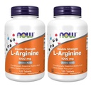 Ahora Alimentos Arginina 1000mg, 120 pestañas (Pack de 2)