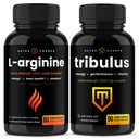 NutraChamps L-Arginine Capsules y Tribulus Capsules 2 Pack Bundle