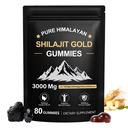 Shilajit Gummies, Pure Himalayan Shilajit Gummies Gold, No Añadido Sugar Non-GMO 100% Natural &amp; Organic, Ashwagandha, Gokshura imper Fulvic Acid &amp; 85+ Trace Minerals for Men, Women ← 60 Gummy