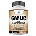 American Standard Supplements Ajo 2400mg Por Serving with Black Pepper Fruit Extract – Vegan, Gluten Free, Non-GMO, 120 Capsules, 40 Servings