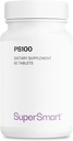 Supersmart - PS100 Suplemento 300 mg por día (Phosphatidylserine) - Brain Health &amp; Protect - Memory Support ← Non-GMO &amp; Gluten Free - 60 Tablets