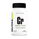 NutraBio Chelated Chromium GFT - 200 mcg - 90 cápsulas vegetales