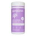 UpNourish Certified Vegan Vitamin D3 5000 IU K2 MK4 MK7 500 mcg Suplemento, 150 Softgels, Planta de vitamina Liposomal Vitamina D K con aceite de coco orgánico, No GMO, Gluten y Gelatin Gratis