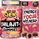 Pure Himalayan Shilajit Gummies - High Potency Gold Grade Resin - Energy Boost and Immune Support for Hombres and Women with Ashwagandha and Shatavari - 60 Gummy - Strawberry & Banana