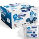 MED PRIDE Sterile Alcohol Prep Pads, Antiséptico, 70% Isopropyl, Agitado individualmente, grado médico 2 Ply Wipes (200 Conde (Pack of 1) White)