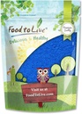 Comida para vivir Blue Spirulina Powder, 4 onzas — Puro Raw Blue-Green Algae Extract, Kosher, Vegan, No-Irradiated, Rich in Phycocyanin, Great for Juices, Smoothies, Shakes, Drinks, and Food Coloring