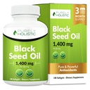 Black Seed Oil Capsules 1400mg, 180 Softgels, 3 Month Supply - Cold Pressed Nigella Sativa, Rich in Omega 6, 9 &amp; TQ, Black Cumin Seed Oil, Immune Support, Joints and Digestion