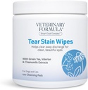 Fórmula veterinaria Smart Coat Complex Eye + Face Wipes for Dogs & Cats, 100 ct – Gently Remove Tear Stains, Clean Facial Fur &amp; Eye Discharge, Fragrance-Free, Pre-Moistened