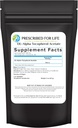 Prescrito para la vida Tocopherol Acetato Polvo, Agua Soluble Alfa Vitamina E, 700 UI gm Polvo, Vegan, Gluten Libre, No GMO (2oz / 56g)