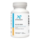 XYMOGEN K2-D3 5000 - Vitamina D3 K2 - Vitamina Bioavailable D 5000 UI (Cholecalciferol) con MK-7 - Corazón, Arterial, Bone Health + Immune Support Suplemento (120 cápsulas)