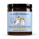 Bark " Whiskers Probióticos + Enzymes - Asistencia Digestive Health & Immune System - Suplemento Probiótico para perros gatos - 60 Scoops