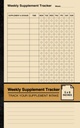 Seguimiento del suplemento semanal: Simple Suplemento Log book ← Seguir su suplemento tención