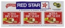 Levadura Nutricional Estrella Roja - Seco Activo - .75 oz - Caso 18