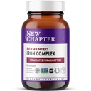 Nuevo capítulo Suplemento de hierro, Complejo de hierro fermentado completo hecho con vegetales orgánicos " hierbas + una dosis diaria de 90ct, 3 meses de suministro