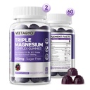 Magnesio Gummies 500mg 400mg ← High Absorption, Bone, Nerves, Muscle tención 3 Formas de Magnesium Complex Suplemento Glycinate,Taurate,Malate peru Adults - Vegan,Sugar Gratis,120Cts
