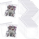 Pill Pouch Bags Zippered Pill Pouch Reusable Pill Baggies Clear Plastic Pill Bags Self Sealing Travel Medicine Organizer Storage with Slide Lock for Cod Liver Oil, Pills and Small Items (36 piezas)