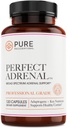 Prescripciones puras Perfect Adrenal Support Suplemento con Vitamina, B6 para el aumento de resistencia, Promocionado Fatigue Relief, Función Adrenal & Immune System Support - USA Made - 120 Count